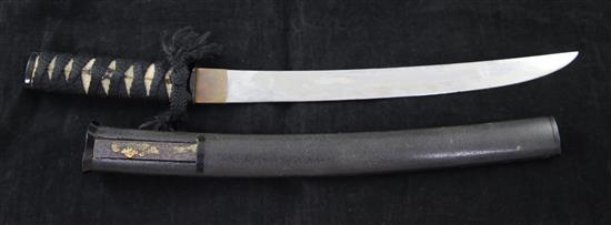 A Japanese tanto, 19th/20th century, length of blade 30.5cm